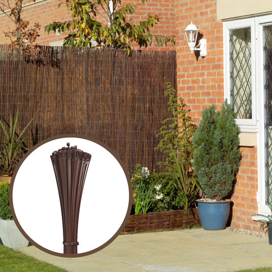 intervisio Kabelbinder Wiederverschließbar 540mm x 7,6mm braun 100 Stück