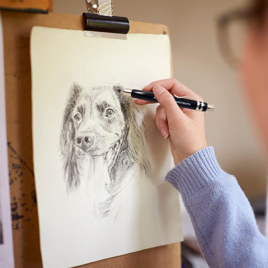 Koh-I-Noor Graphitminen 5,6 mm Härtegrad 6B x 2 für Druckbleistift + Intervisio Anspitzer/Radiergummi