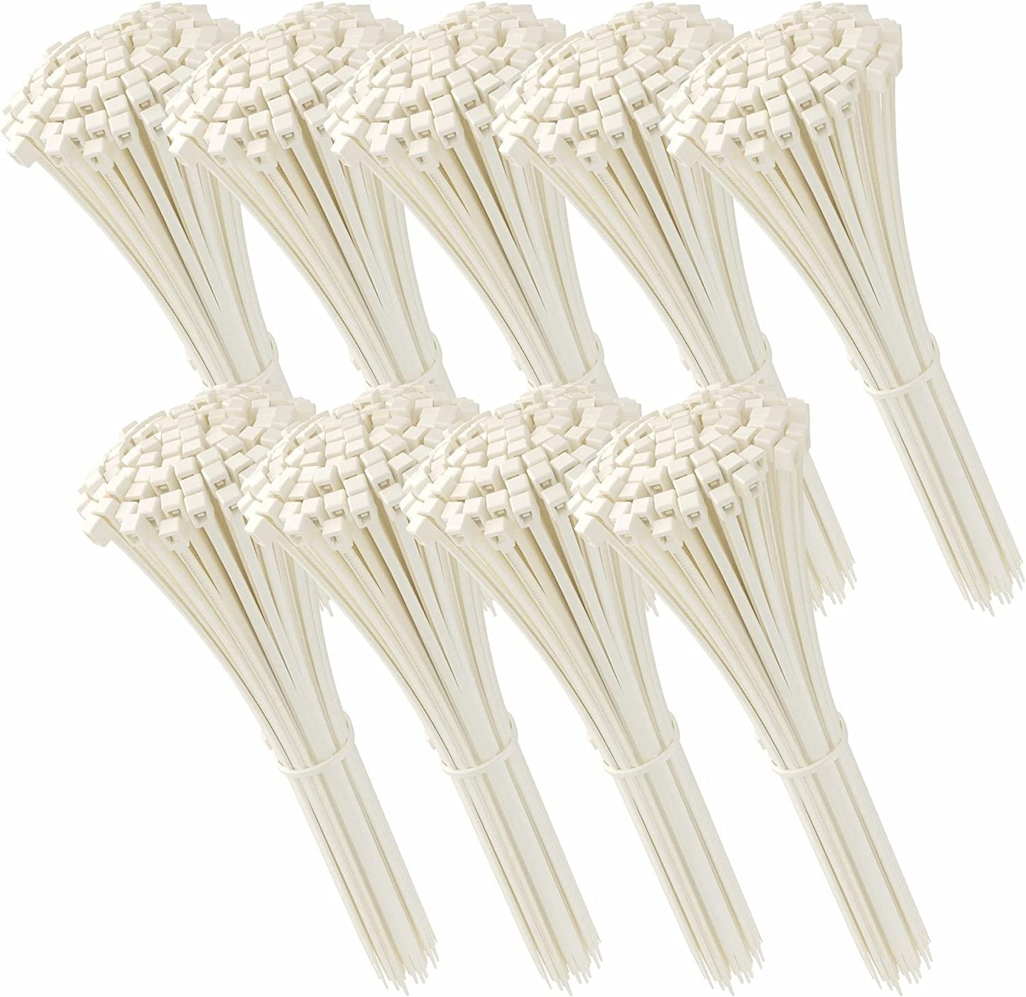 Kabelbinder 200mm x 3,6mm weiß, weiss, Universalbinder, Zugkraft 18 kg 900 Stück