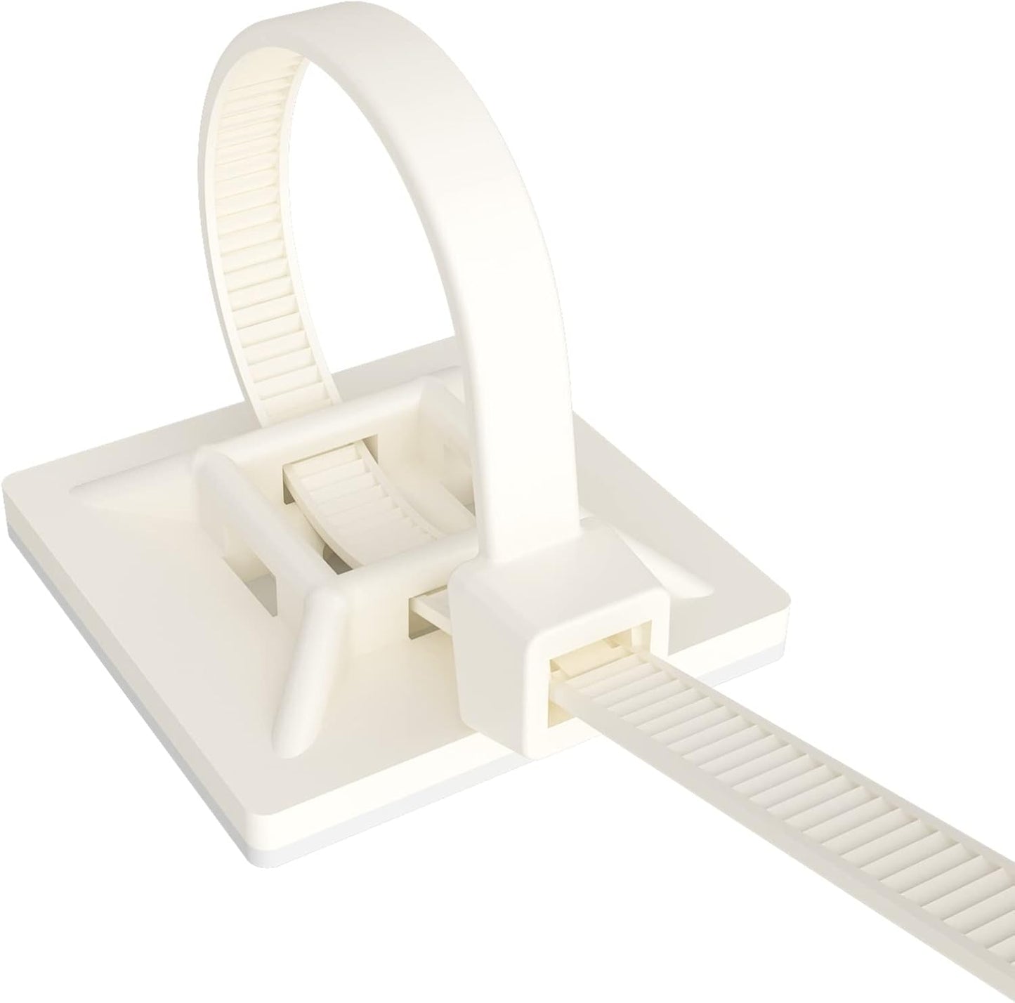 Klebesockel für Kabelbinder 28mm weiß 200 Stück