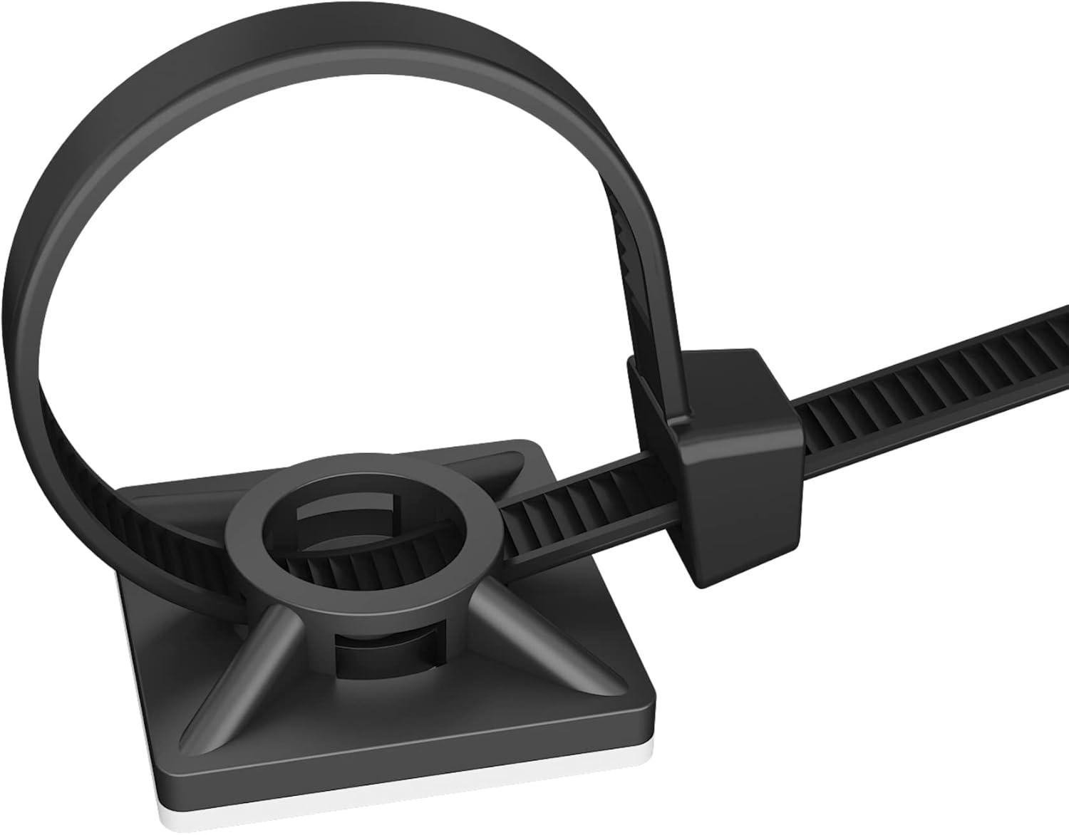 intervisio Klebesockel für Kabelbinder 19mm schwarz 200 Stück