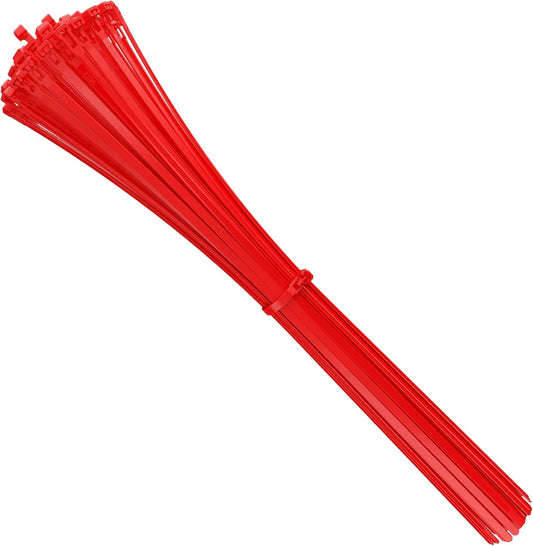 intervisio Kabelbinder Wiederverschließbar 540mm x 7,6mm rot 100 Stück