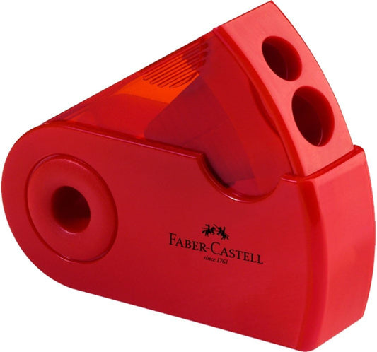 Faber-Castell Sleeve Spitzdose Doppelspitzdose rot