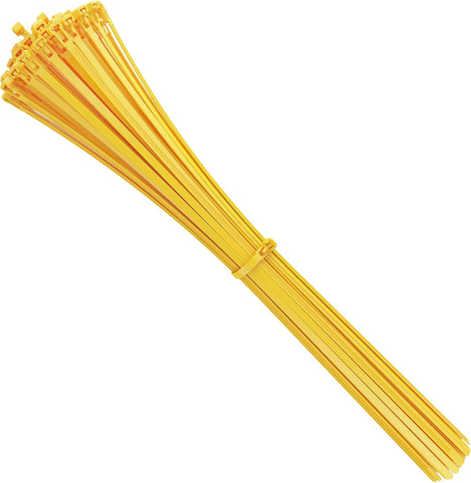 intervisio Kabelbinder Wiederverschließbar 540mm x 7,6mm gelb 100 Stück