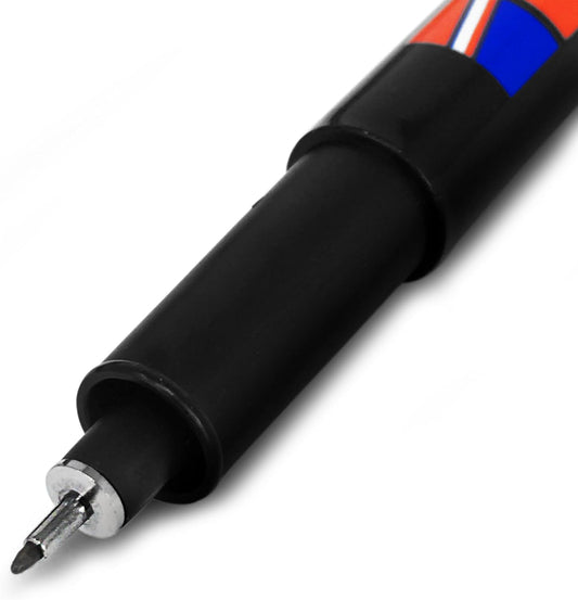 edding Permanentstift, feine 0,3 mm, Schwarz, 3 Stück 4-140001