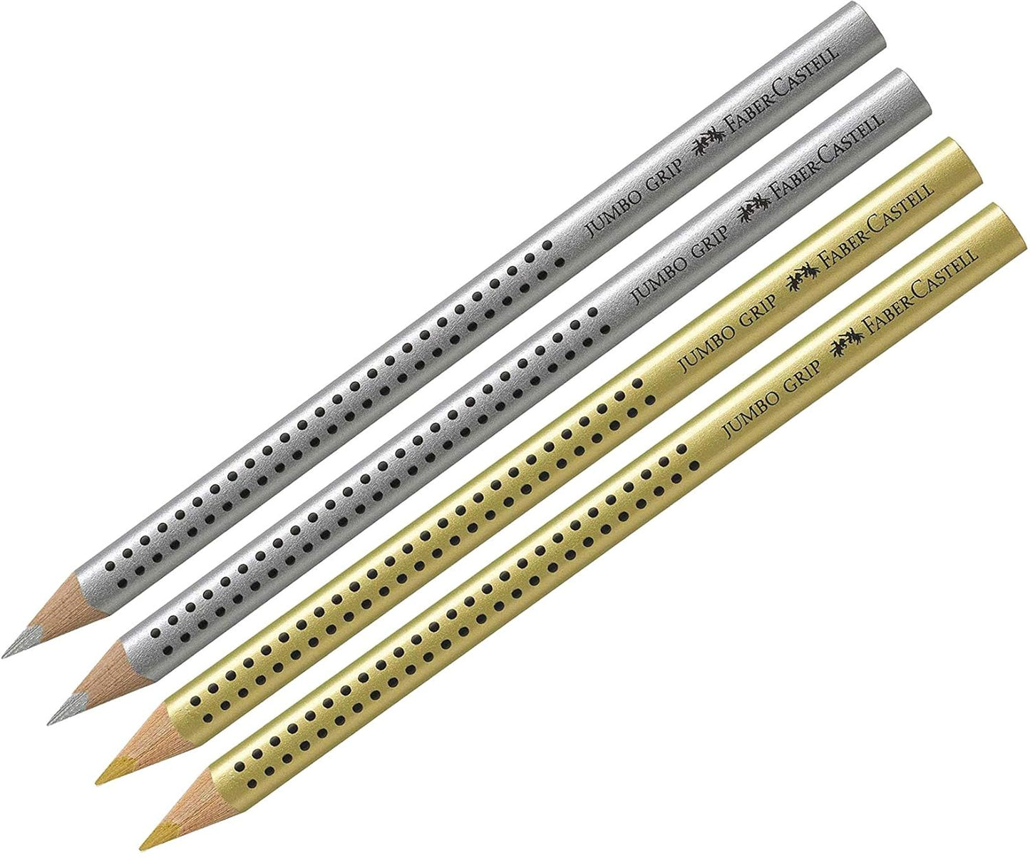 Faber-Castell - Buntstift Jumbo Grip (Gold/Silber Set) je 2x