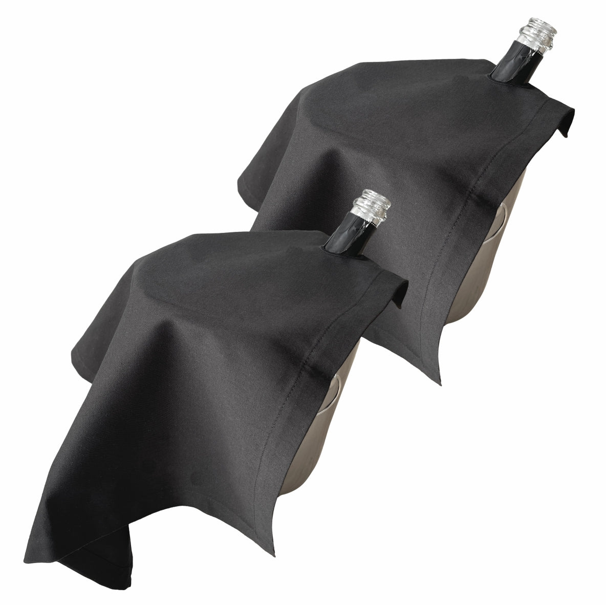 Weinservietten – Wein- Champagner- oder Sektserviette mit Öffnung für Flaschenhals– Saugfähige – Produktbild