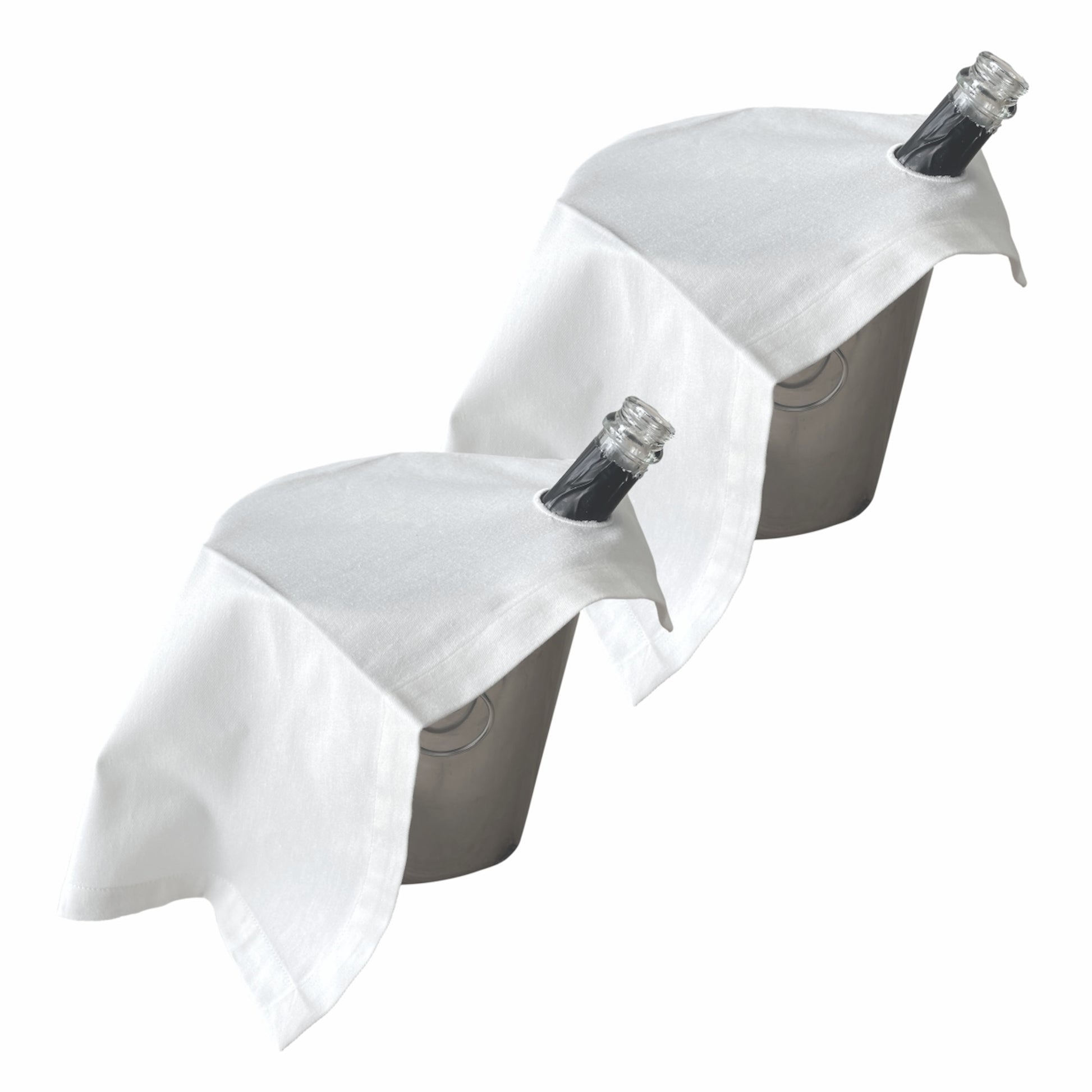 Weinservietten – Wein- Champagner- oder Sektserviette mit Öffnung für Flaschenhals– Saugfähige – Produktbild