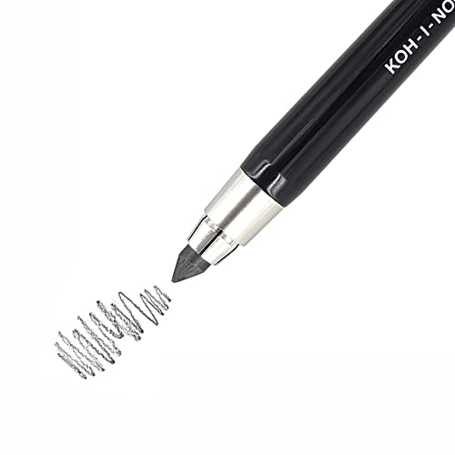 Koh-I-Noor 5359 Fallminenstift 5,6 mm - Graphitminen Set 4865 6B intervisio Bleistiftspitzer mit Radiergummi