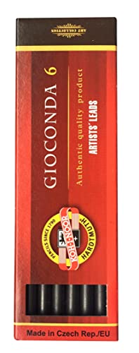 Koh-I-Noor 5301 Fallminenstift 5,6 mm - Graphitminen Set 4865 2B und Bleistiftspitzer mit Radiergummi