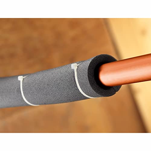 intervisio Kabelbinder Lang 430mm x 4,8mm, weiß, Industrie-Qualität, 200 Stück