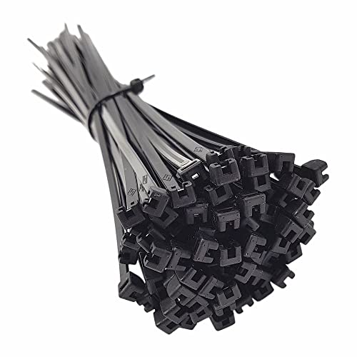 Kabelbinder mit Metallzunge schwarz 200mm x 3,5mm UV beständig 100 Stück