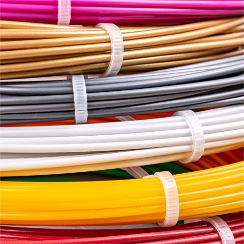 intervisio Kabelbinder Mix  200mm x 2,5mm, Farbe weiß und schwarz, Universalbinder, 200 Stück