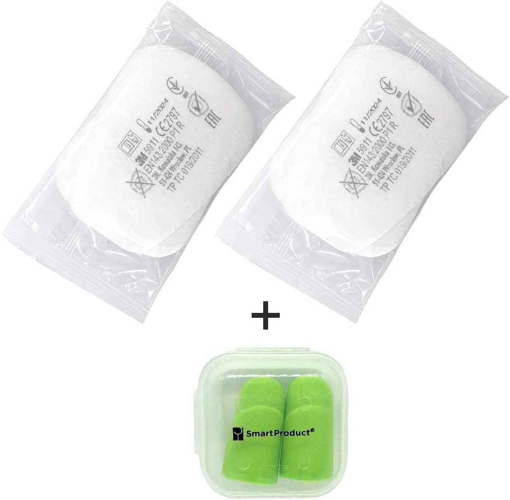 3M Filter 5911 P1 R 2 Paare Partikelfilter mit Gehörschutzstöpsel