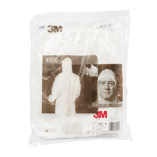 3M 4500 Schutzkleidung Typ CE Polypropylen 45 g/m2, Weiß, Größe XL